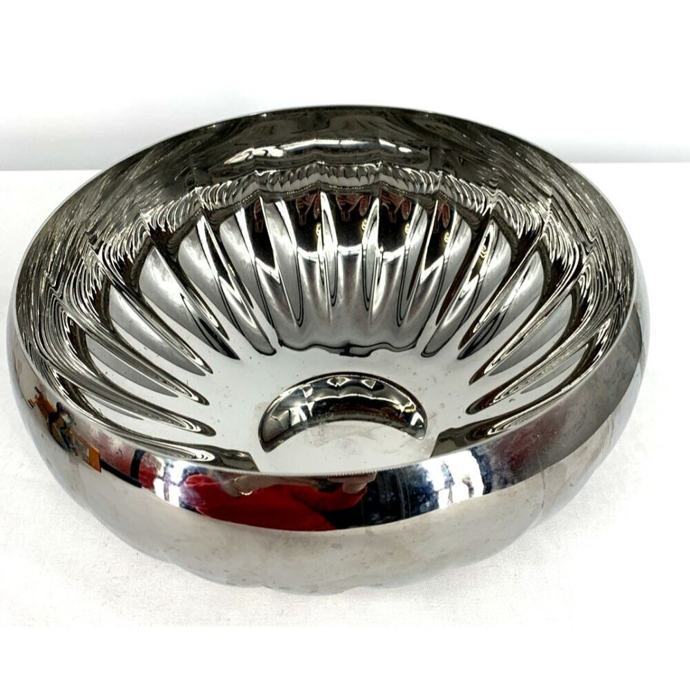 Georg Jensen Bernadotte Stainless Steel Large Bowl 10" Dia Denmark